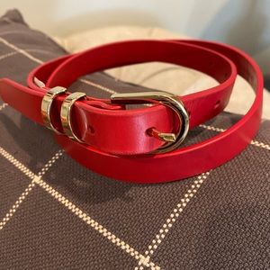 Banana Republic Accessories - Banana Republic red leather belt XS Banana Republic Accessories - Banana Republic red leather belt XS